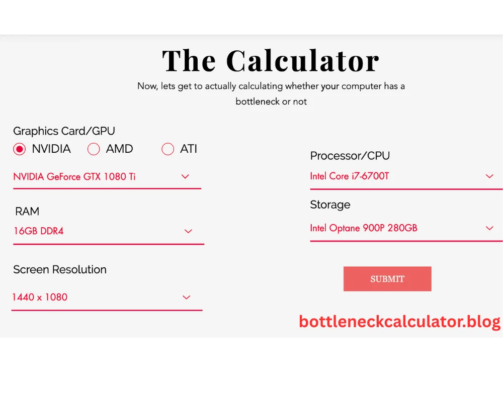 How Bottleneck calculator works
